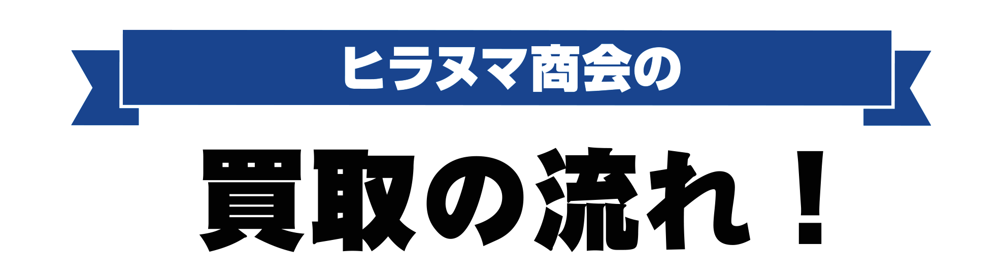 ヒラヌマ商会：買取フロー